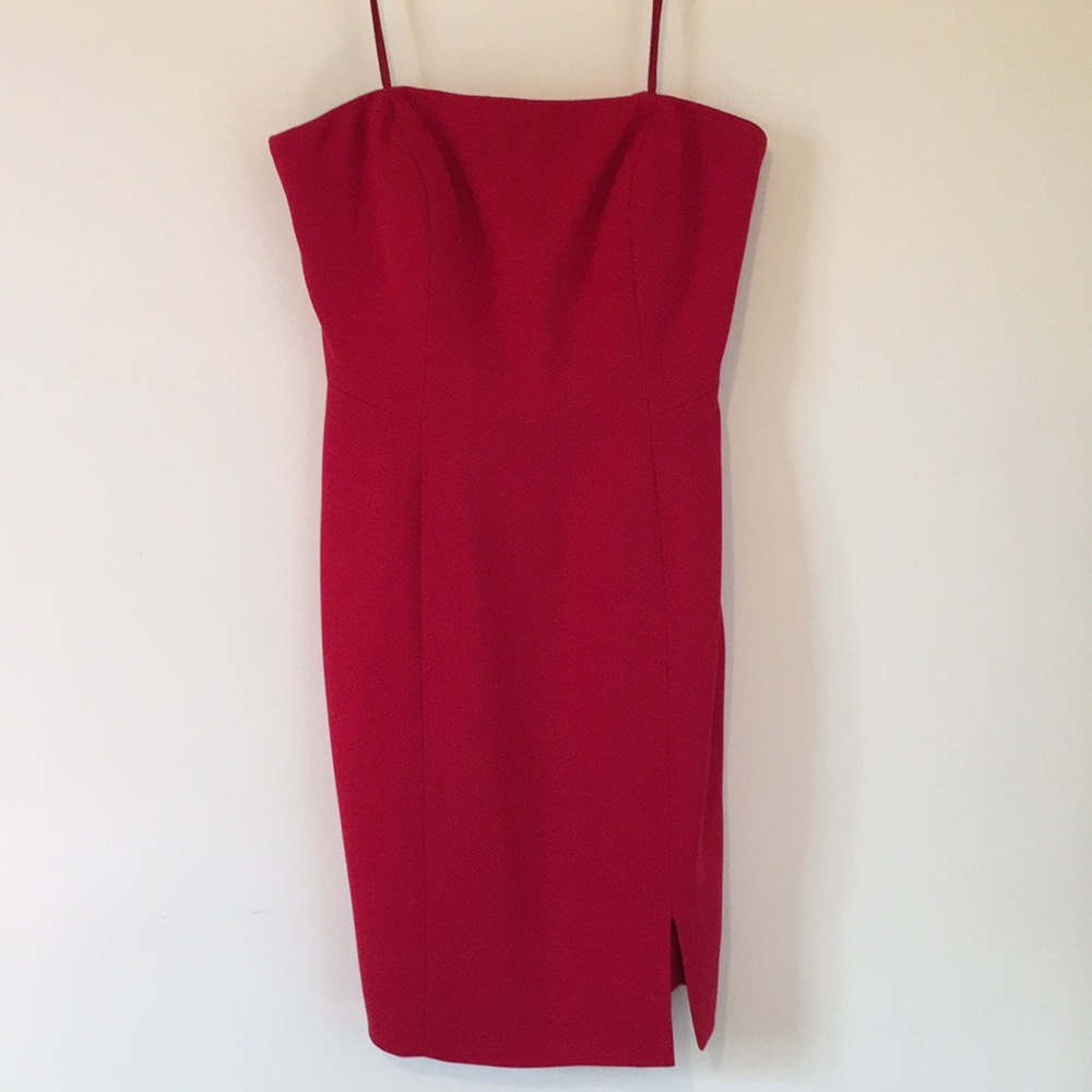 Jones New York Red Strapless Dress